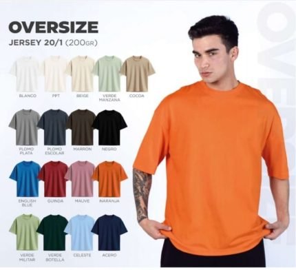 polo oversize algodon 20/1